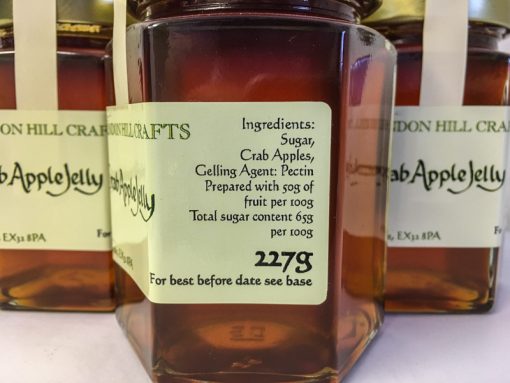 Brendon Hill Crafts Crab Apple Jelly labell